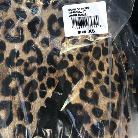 Michael Kors Mix Leopard Print Short Sleeve Dress NEW $89 - Picture 3 of 5